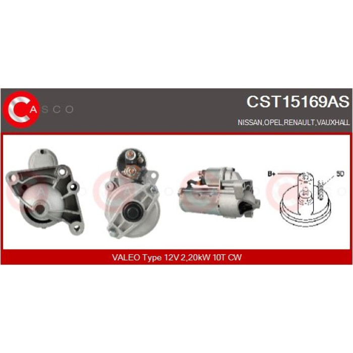 CASCO Anlasser CST15169AS CASCO Anlasser CST15169AS