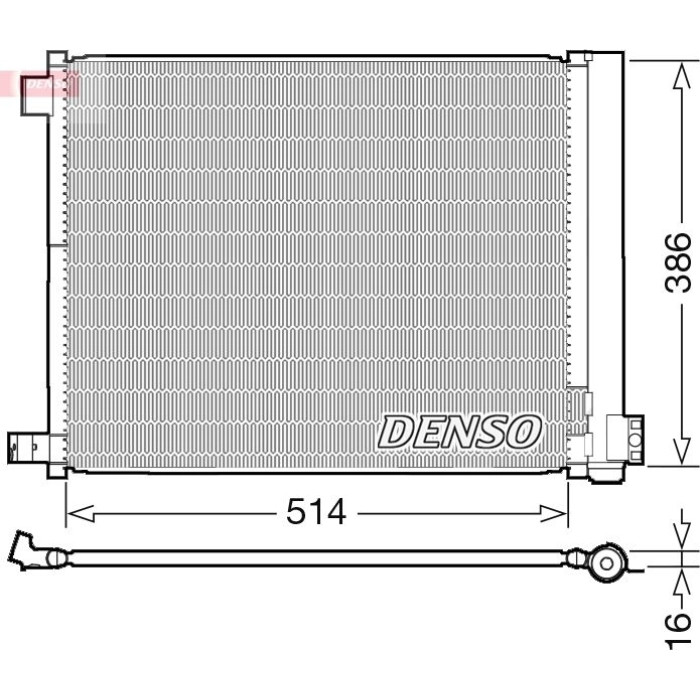 Denso Klimakondensator DCN46022 Denso Klimakondensator DCN46022