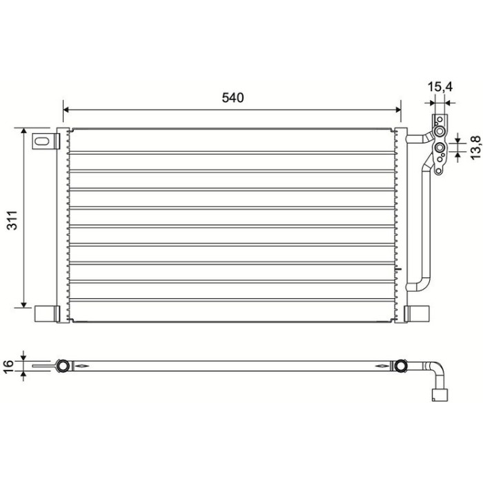 Valeo Klimakondensator 817405 Valeo Klimakondensator 817405