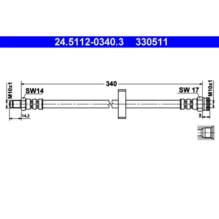 ATE Bremsschlauch 24.5112-0340.3