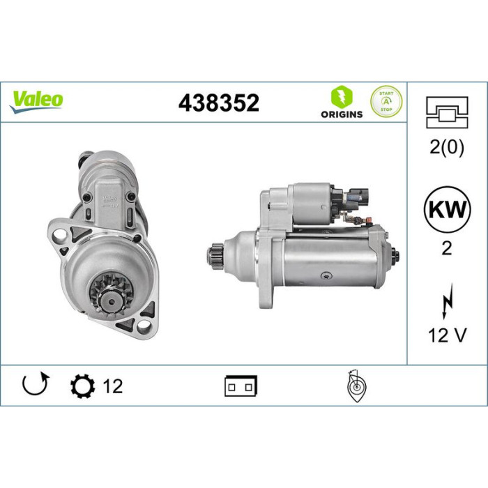 Valeo Anlasser 438352 Valeo Anlasser 438352