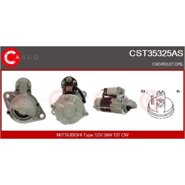 CASCO Anlasser CST35325AS CASCO Anlasser CST35325AS