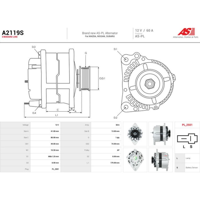 AS-PL Generator A2119S