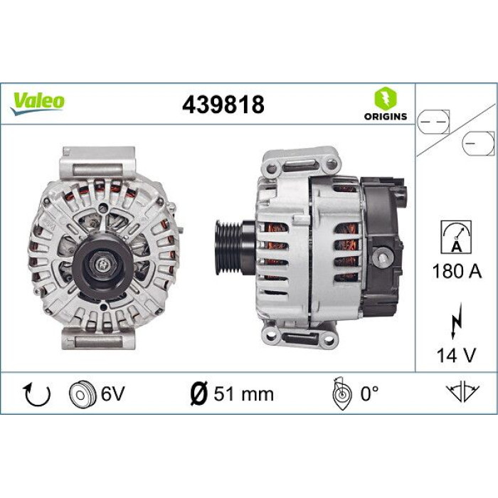 Valeo Lichtmaschine 439818 Valeo Lichtmaschine 439818