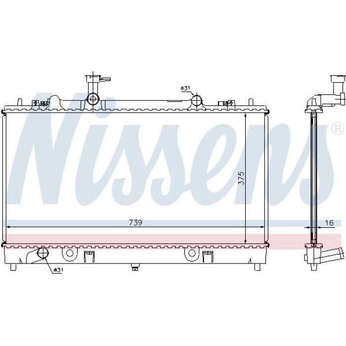 Nissens Wasserkühler PKW 62466A