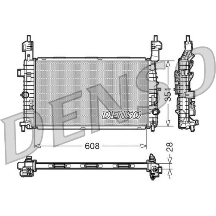 Denso Motorkühler DRM20091 Denso Motorkühler DRM20091