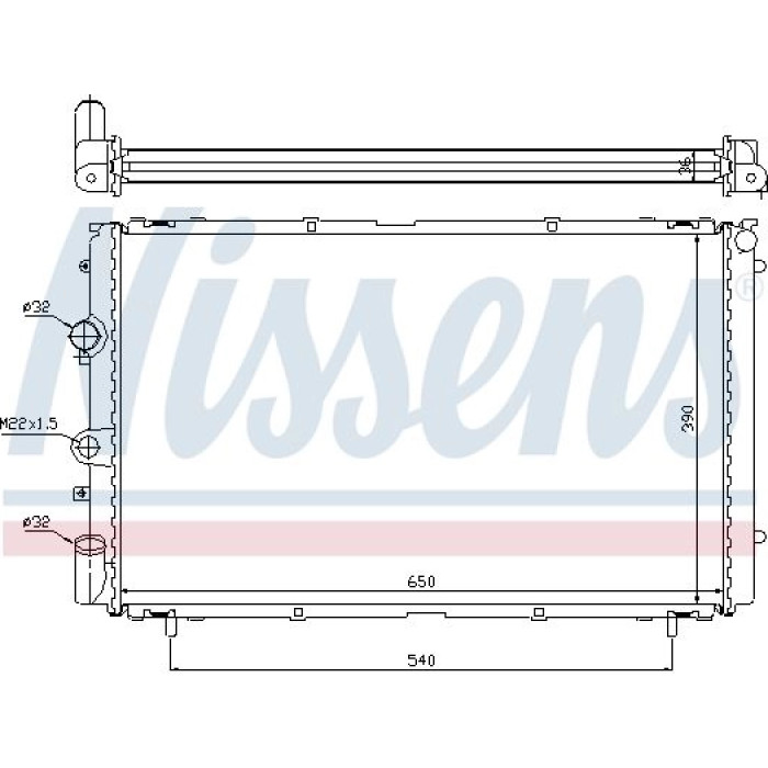 Nissens Wasserkühler PKW 63796 Nissens Wasserkühler PKW 63796