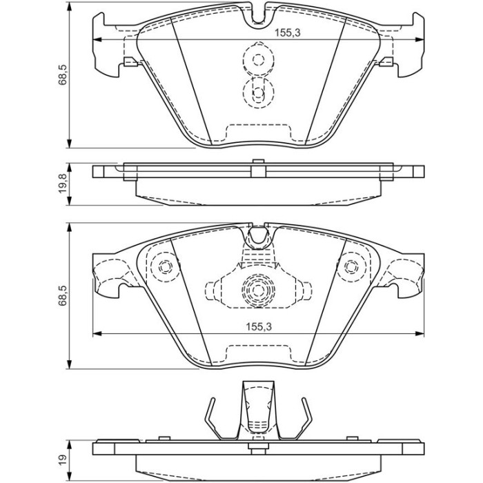 Bosch Bremsbelagsatz 0 986 494 549 Bosch Bremsbelagsatz 0 986 494 549