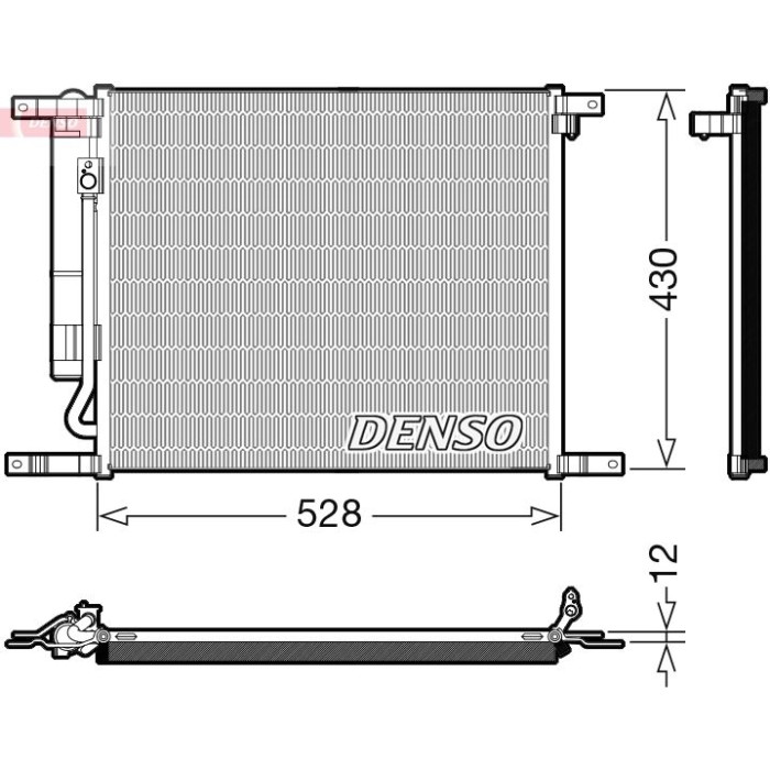 Denso Klimakondensator DCN15009