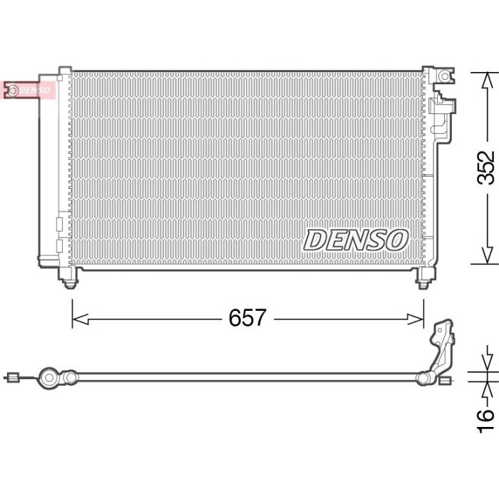Denso Klimakondensator DCN43001 Denso Klimakondensator DCN43001