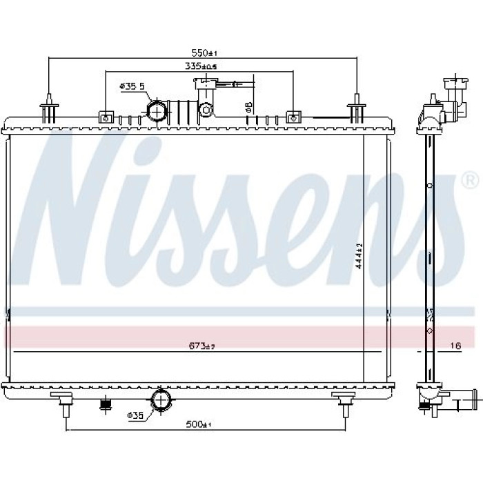 Nissens Wasserkühler PKW 637645 Nissens Wasserkühler PKW 637645