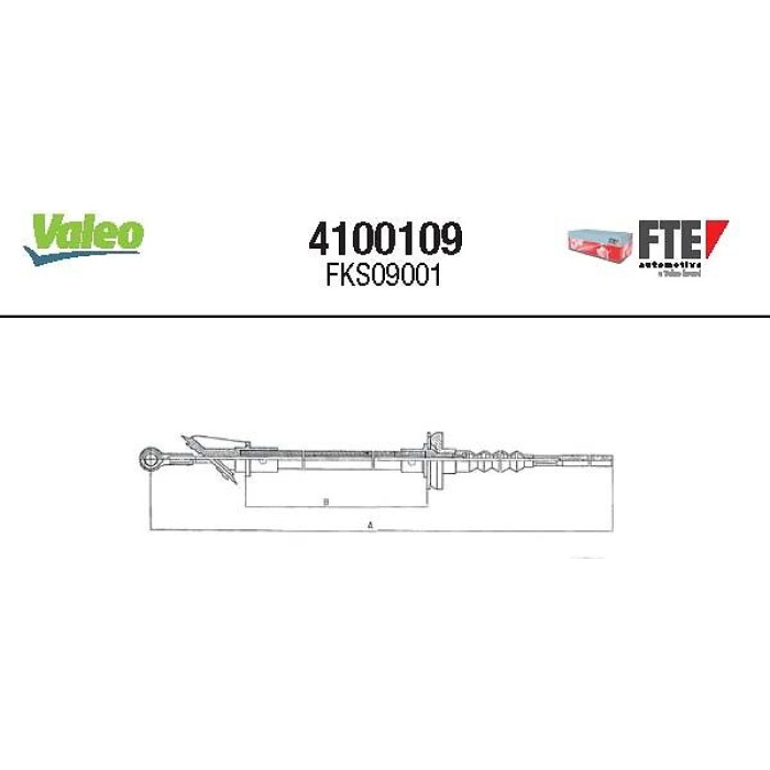 Valeo Kupplungsseil 4100109 Valeo Kupplungsseil 4100109