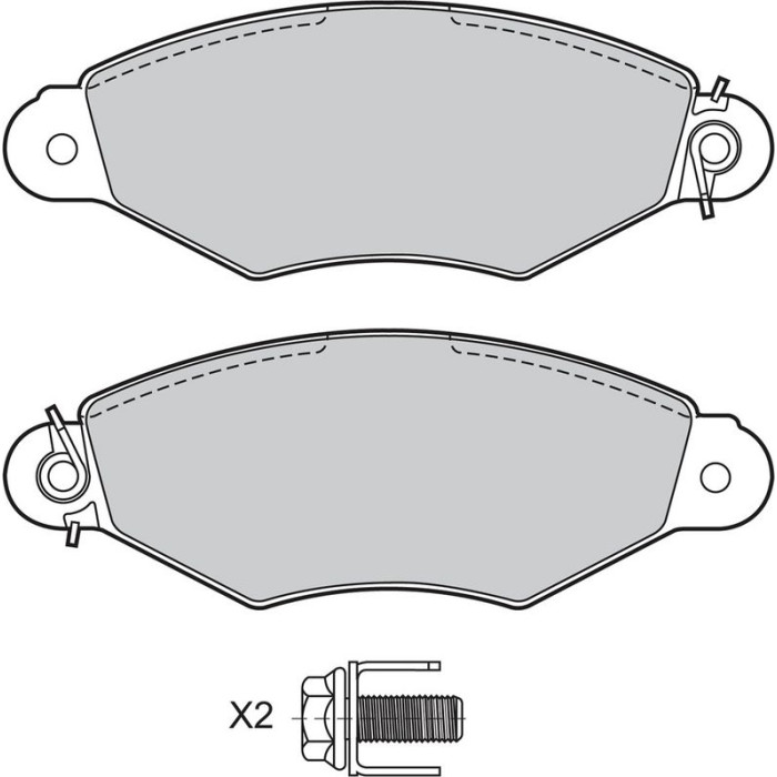 Valeo Bremsbelagsatz 601433 Valeo Bremsbelagsatz 601433