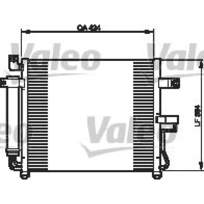 Valeo Klimakondensator 818073 Valeo Klimakondensator 818073