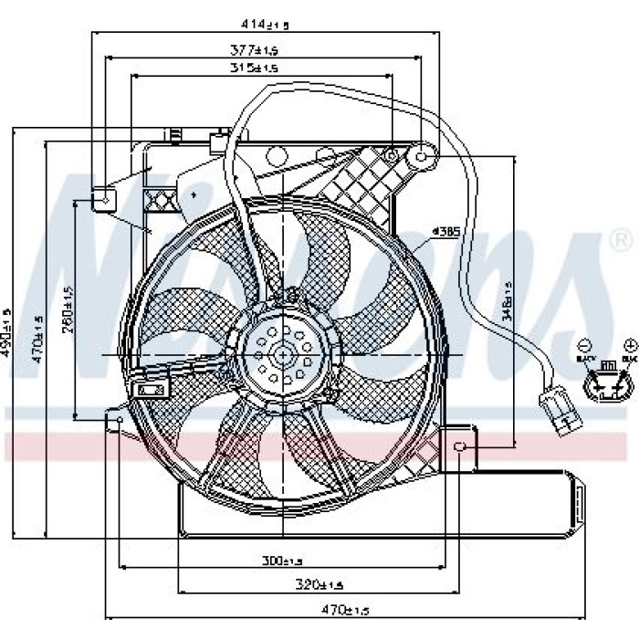 Nissens Kühlerlüfter 85203 Nissens Kühlerlüfter 85203