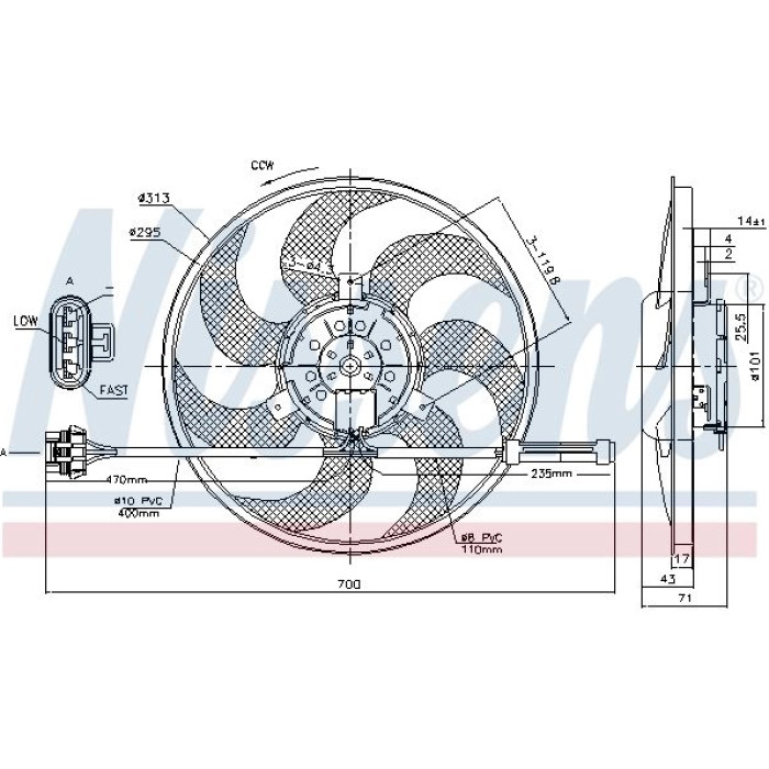 Nissens Kühlerlüfter PKW 85775 Nissens Kühlerlüfter PKW 85775