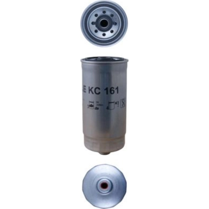 KC 161 MAHLE Kraftstofffilter KC 161, Anschraubfilter, Höhe 182 mm – u. a. für Renault Master Pro Kasten (FH__), Mascott (FH_), Pritsche/Fahrgestell (UH_, HH_) – OE Nummer 5001860111 - l KC 161 MAHLE Kraftstofffilter KC 161, Anschraubfilter, Höhe 182 mm – u. a. für Renault Master Pro Kasten (FH__), Mascott (FH_), Pritsche/Fahrgestell (UH_, HH_) – OE Nummer 5001860111 - l