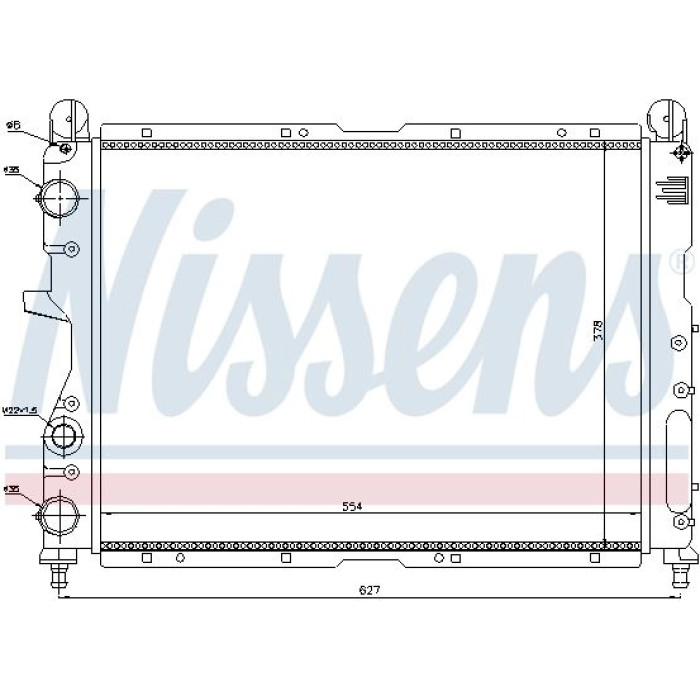 Nissens Wasserkühler PKW 61869 Nissens Wasserkühler PKW 61869