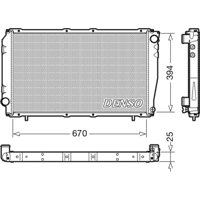 Denso Motorkühler DRM36016 Denso Motorkühler DRM36016