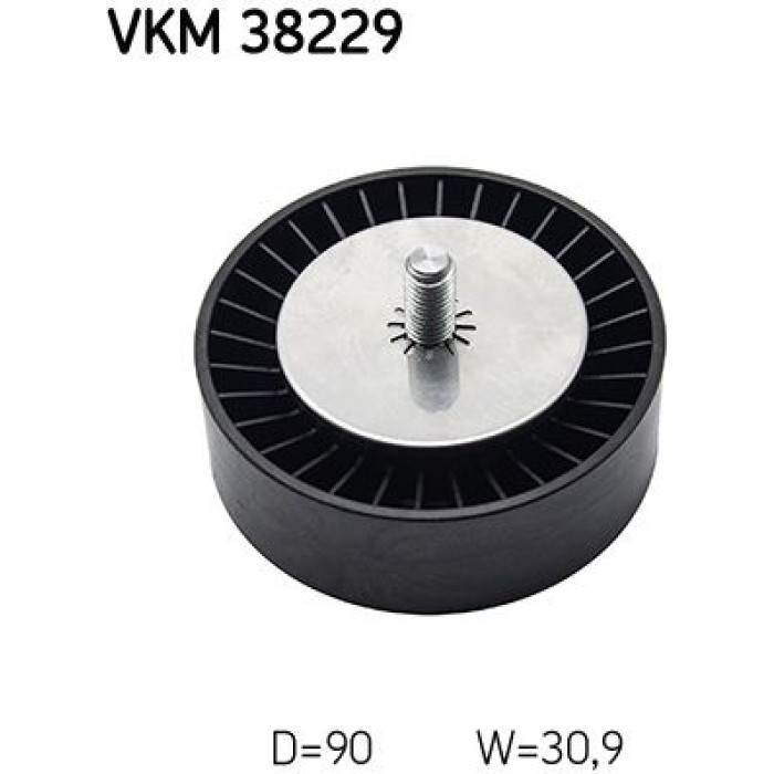 SKF Keilrippenriemen-Umlenkrolle VKM 38229 SKF Keilrippenriemen-Umlenkrolle VKM 38229