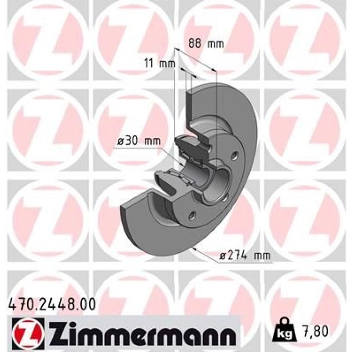 Zimmermann Bremsscheibe 470.2448.00