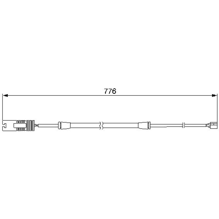 Bosch Bremsbelagverschleißsensor 1987474925