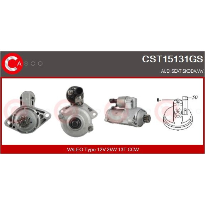 CASCO Anlasser CST15131GS CASCO Anlasser CST15131GS