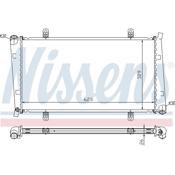 Nissens Wasserkühler PKW 65560A Nissens Wasserkühler PKW 65560A