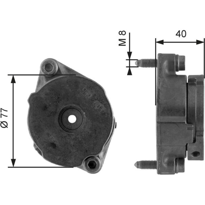 Gates Spannrolle T38345 Gates Spannrolle T38345