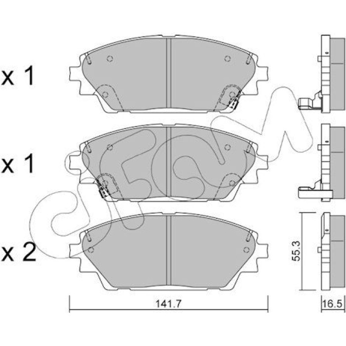 CIFAM Bremsbelagsatz, Scheibenbremse 822-992-0