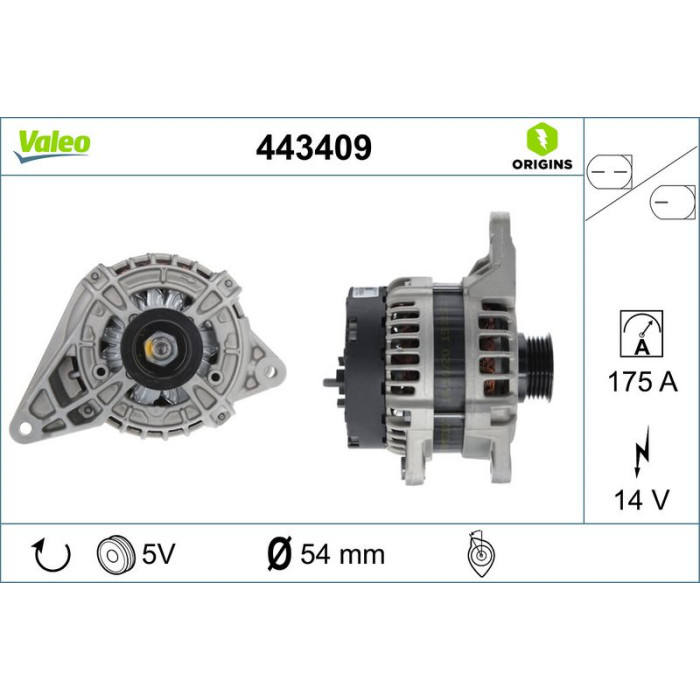 Valeo Lichtmaschine 443409 Valeo Lichtmaschine 443409
