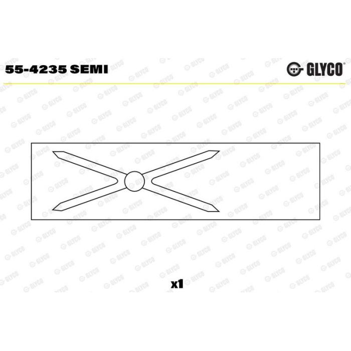 GLYCO Lagerbuchse, Pleuel 55-4235 SEMI