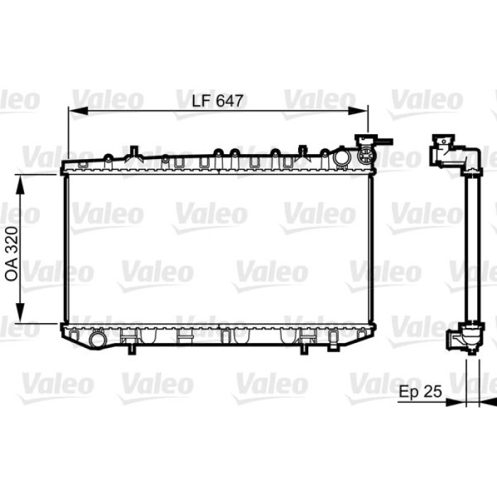 Valeo Motorkühler 731665 Valeo Motorkühler 731665