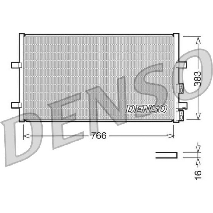 Denso Klimakondensator DCN10009 Denso Klimakondensator DCN10009