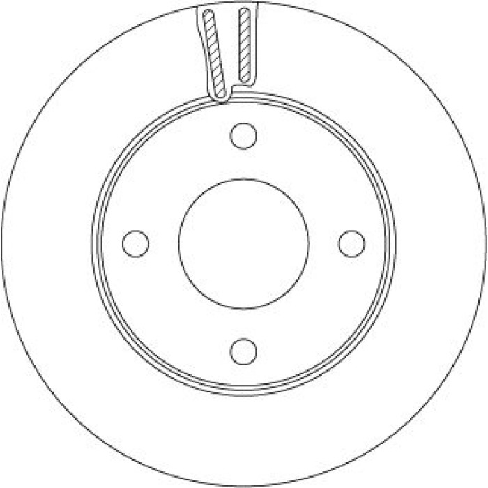TRW Bremsscheibe Nissan Nv200 1.5 Dci/1.6 10 DF6417 TRW Bremsscheibe Nissan Nv200 1.5 Dci/1.6 10 DF6417