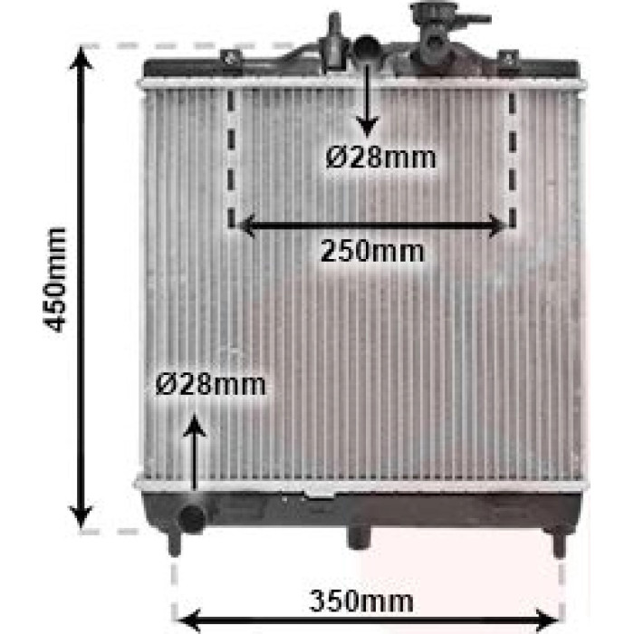 Van Wezel Motorkühler 83002063 Van Wezel Motorkühler 83002063