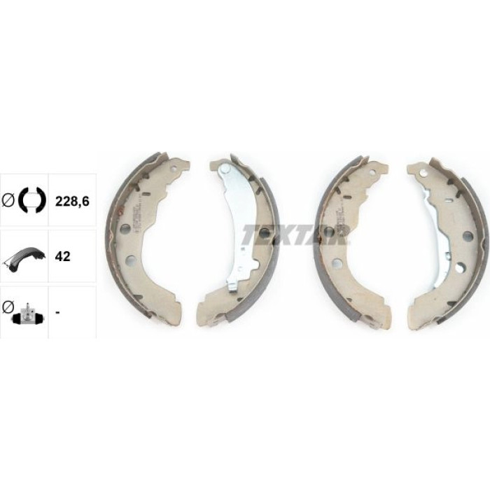 Textar Bremsbackensatz 91052600 Textar Bremsbackensatz 91052600