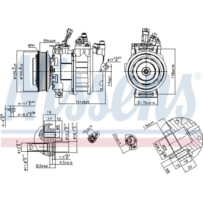 Nissens Klimakompressor PKW 89488 Nissens Klimakompressor PKW 89488
