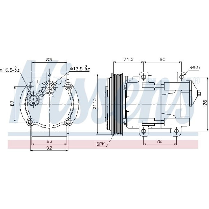 Nissens Klimakompressor PKW 89059 Nissens Klimakompressor PKW 89059