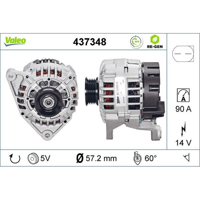 Valeo Lichtmaschine 437348 Valeo Lichtmaschine 437348