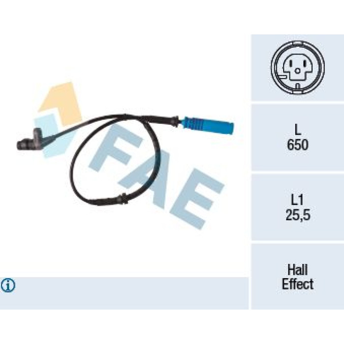 FAE Sensor, Raddrehzahl 78340 FAE Sensor, Raddrehzahl 78340