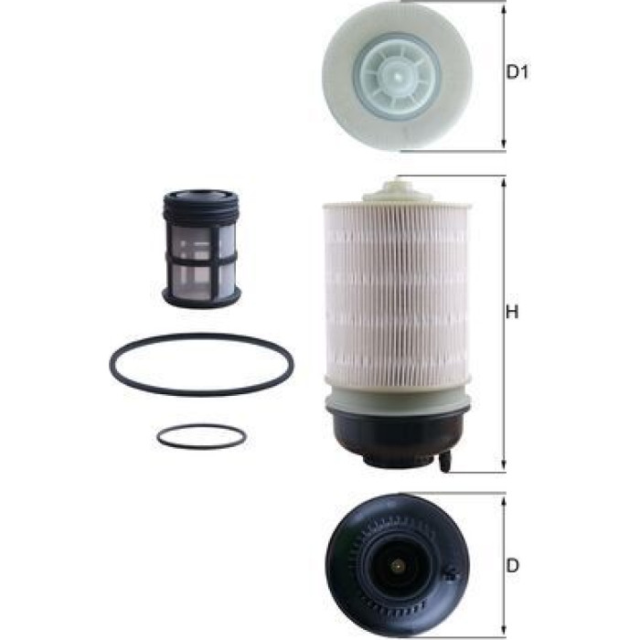 MAHLE Kraftstofffilter KX 581KIT MAHLE Kraftstofffilter KX 581KIT
