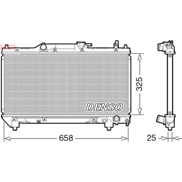 Denso Motorkühler DRM50115 Denso Motorkühler DRM50115