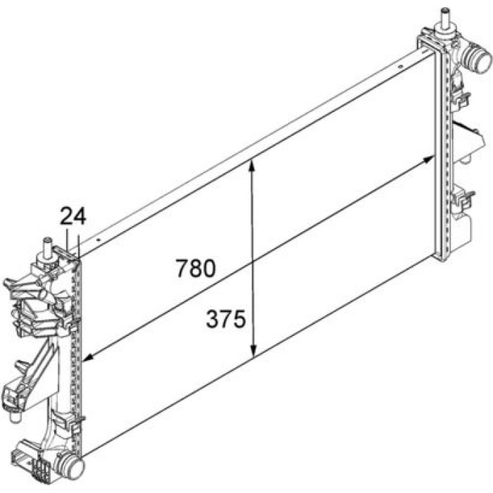 Kühler, Motorkühlung CR 881 000S