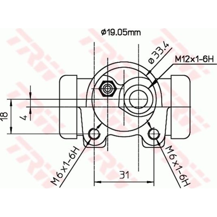 TRW Radbremszylinder BWD129 TRW Radbremszylinder BWD129