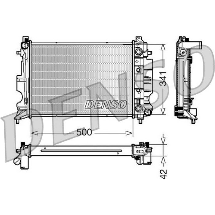 Denso Motorkühler DRM25012 Denso Motorkühler DRM25012