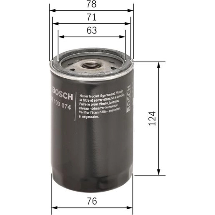 Bosch Ölfilter 0 451 103 074 Bosch Ölfilter 0 451 103 074