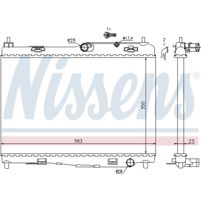 Nissens Wasserkühler PKW 69235 Nissens Wasserkühler PKW 69235