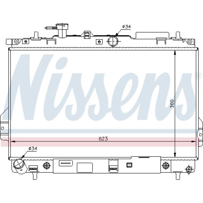 Nissens Wasserkühler PKW 67480 Nissens Wasserkühler PKW 67480