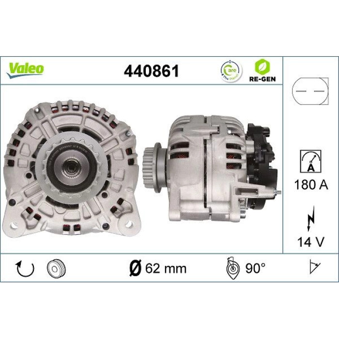 Valeo Lichtmaschine 440861 Valeo Lichtmaschine 440861